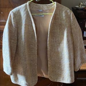 Marina Rinaldi yellow tweed women’s blazer size 27
